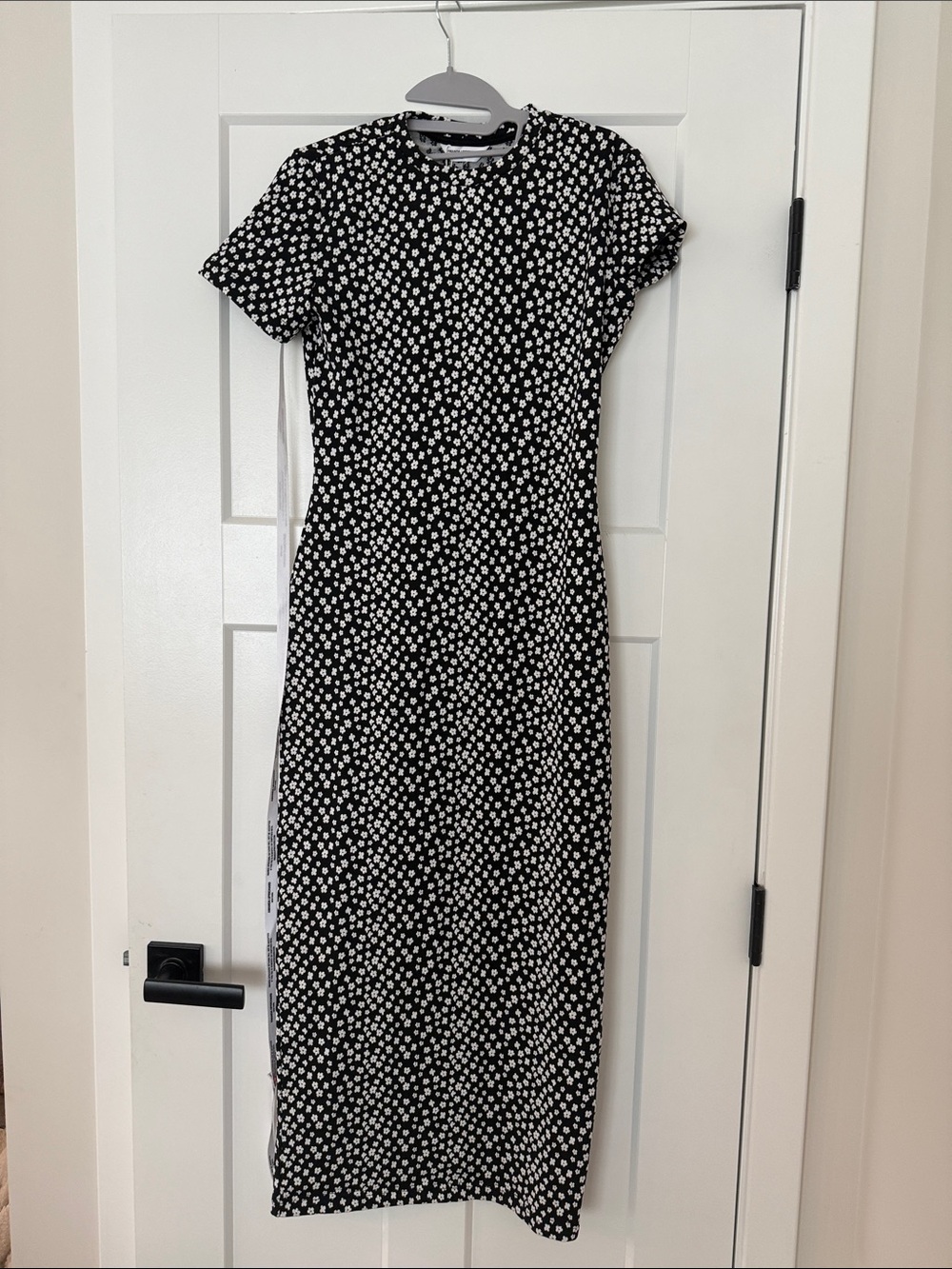 Amanda Uprichard Black and White Floral Maxi Dress